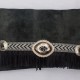 Suede Concho Clutch - black