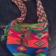 Colourful hand woven shoulder bag made in Colombia.